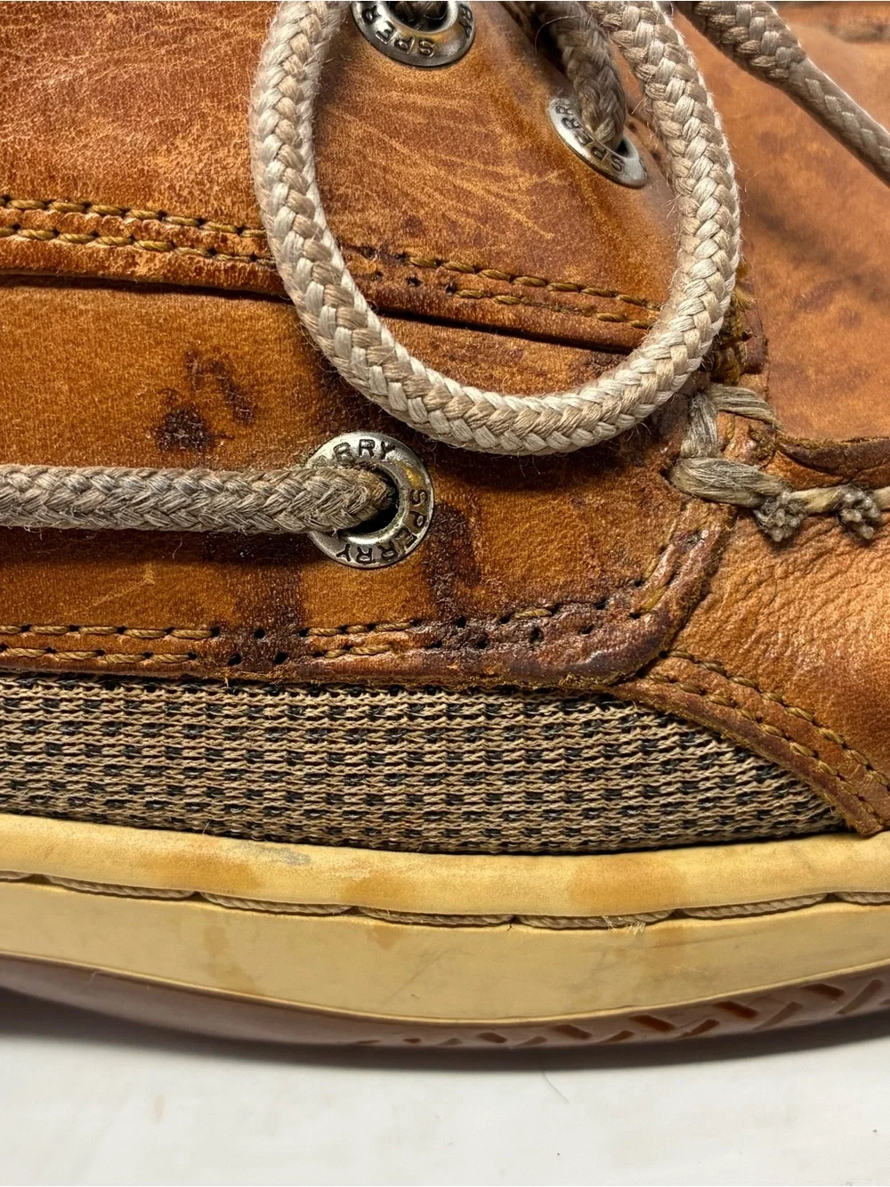 Sperry Men's Brown Leather Classic 2-Eye Boat Shoes